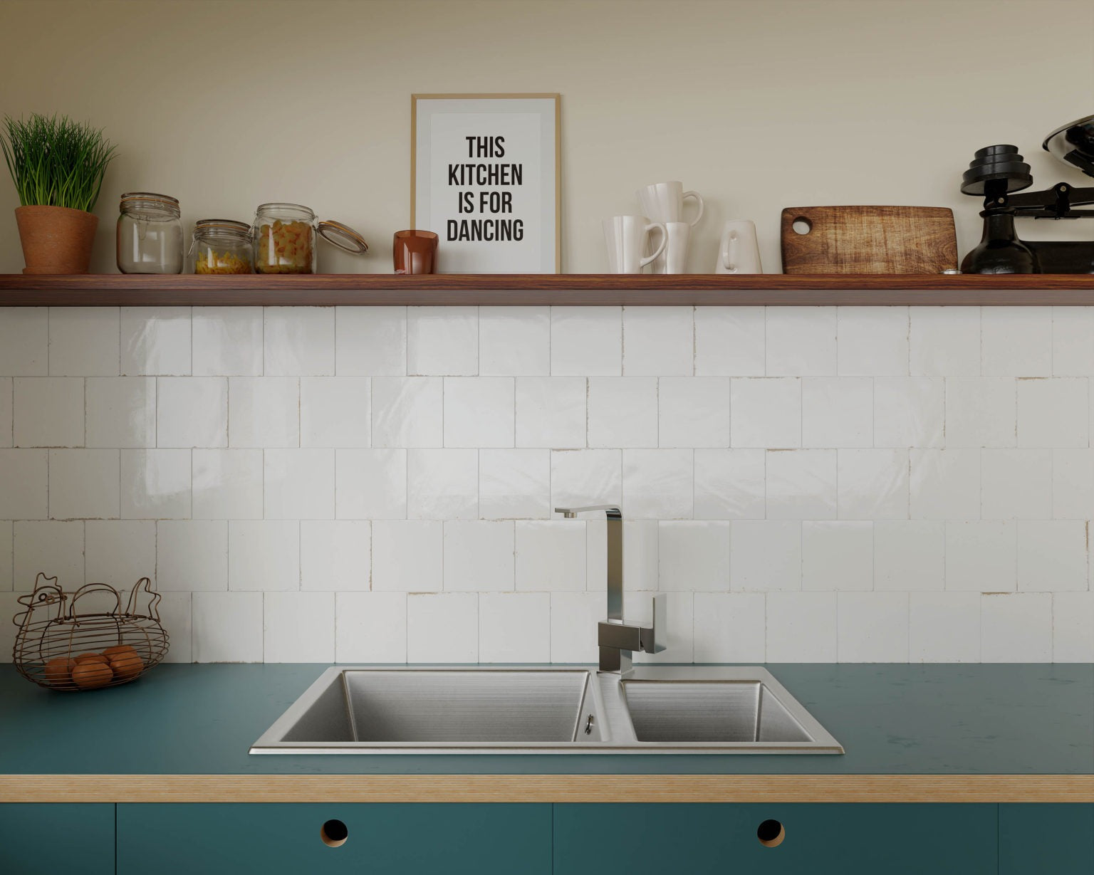 DUNE CERAMICA AGADIR NIEBLA ULTRA GLOSS 147X147MM SQUARE TILE (PER BOX)