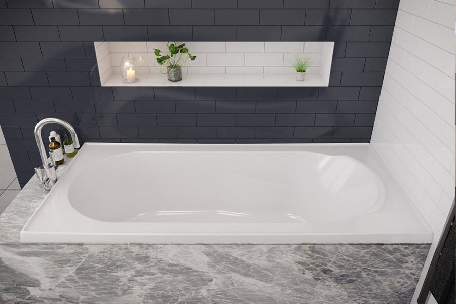 DECINA BAMBINO INSET BATH GLOSS WHITE (AVAILABLE IN 1510MM AND 1650MM)