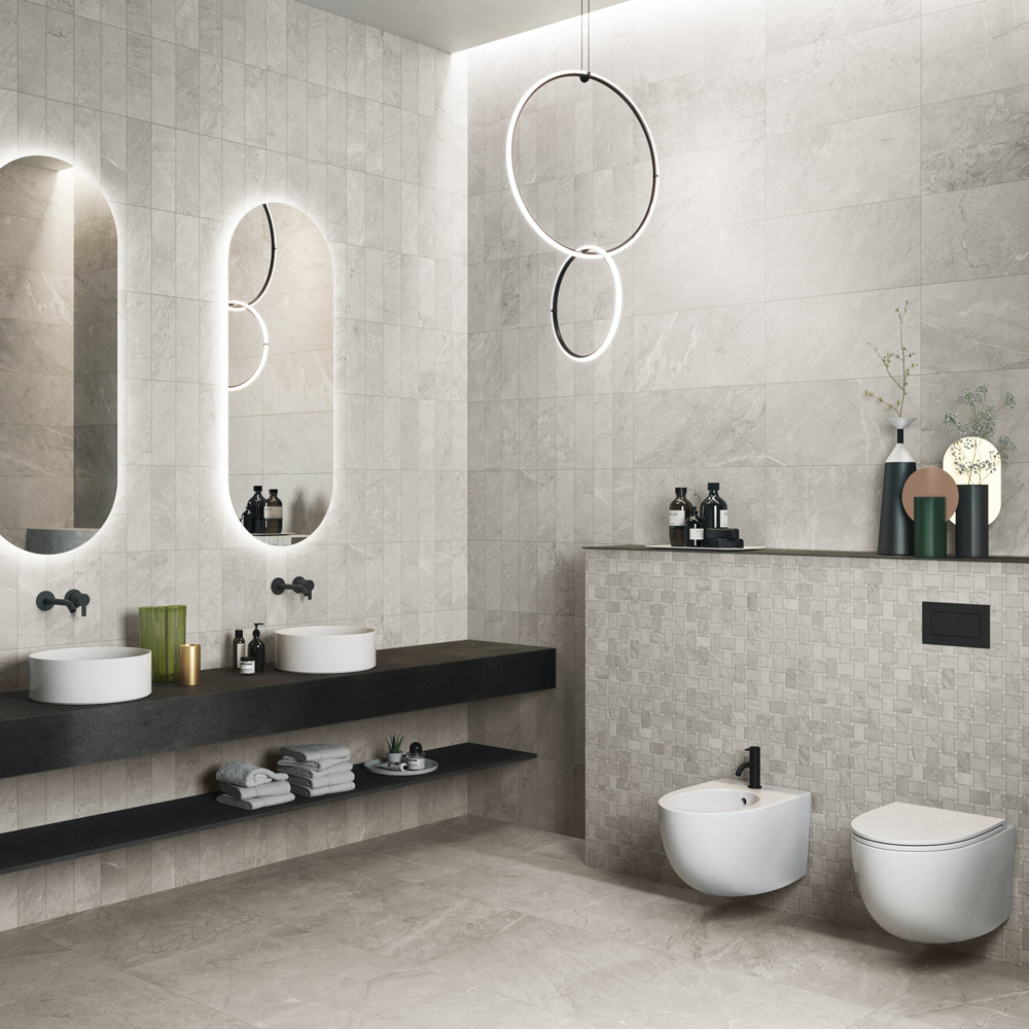 EVERSTONE 3D CRAFTED BARDIGLIO NATURAL 600X600MM SQUARE TILE (PER BOX)