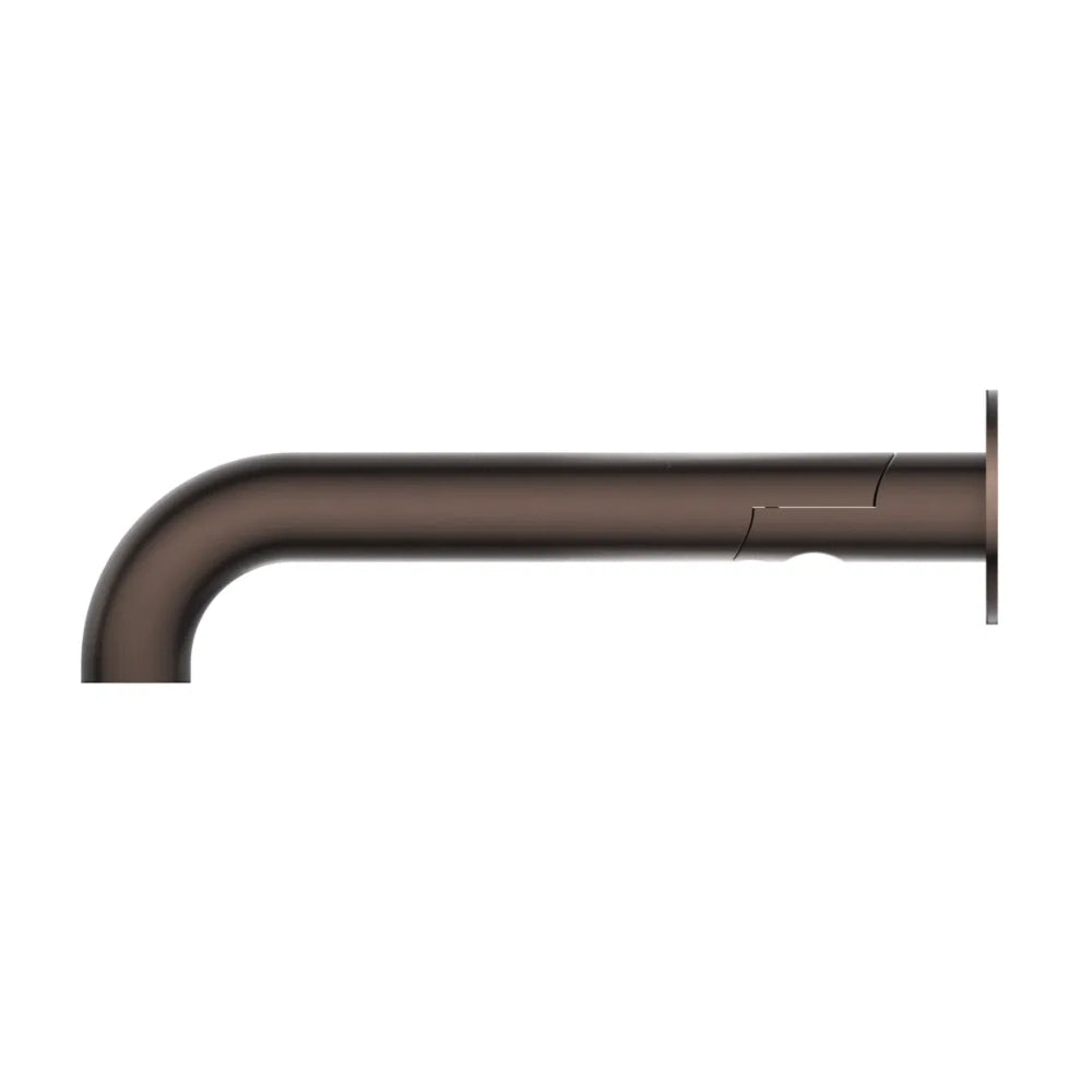 BELLA VISTA MICA SWIVEL BATH SPOUT CURVED 234MM DUSK BRONZE
