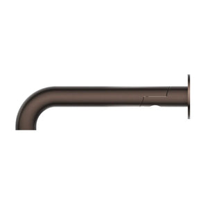 BELLA VISTA MICA SWIVEL BATH SPOUT CURVED 234MM DUSK BRONZE