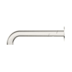 BELLA VISTA MICA SWIVEL BATH SPOUT CURVED 234MM BRUSHED NICKEL