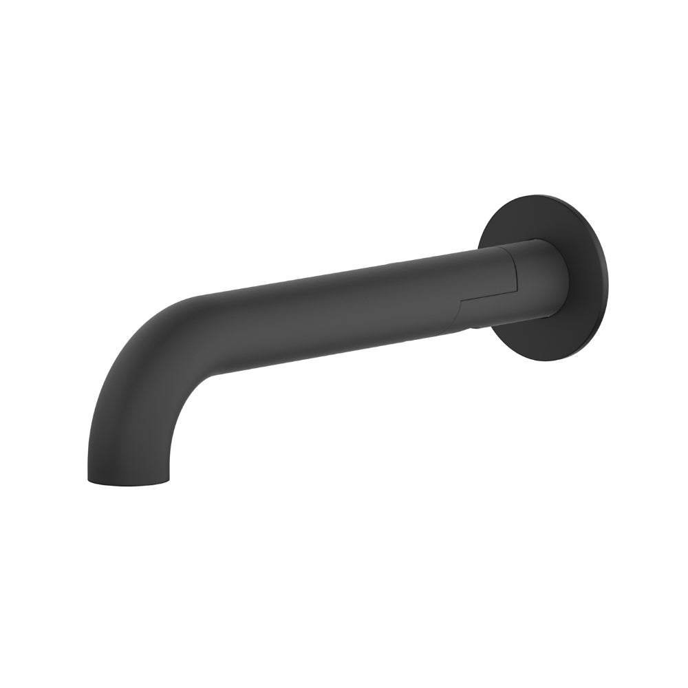 BELLA VISTA MICA SWIVEL BATH SPOUT 234MM CURVED BLACK