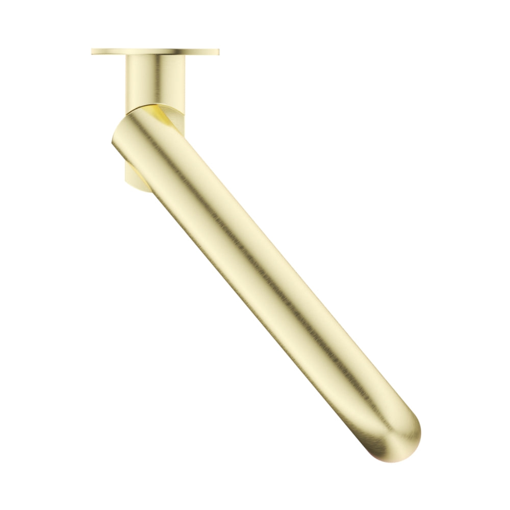 BELLA VISTA MICA SWIVEL BATH SPOUT CURVED 234MM FRENCH GOLD