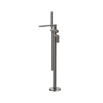 BELLA VISTA BEKI FREESTANDING BATH MIXER WITH HAND SHOWER GUN METAL