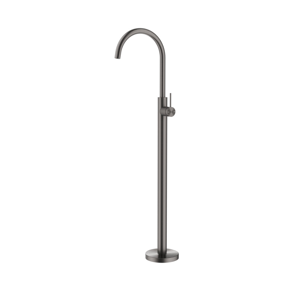 BELLA VISTA MICA FREESTANDING BATH MIXER 980MM GUN METAL