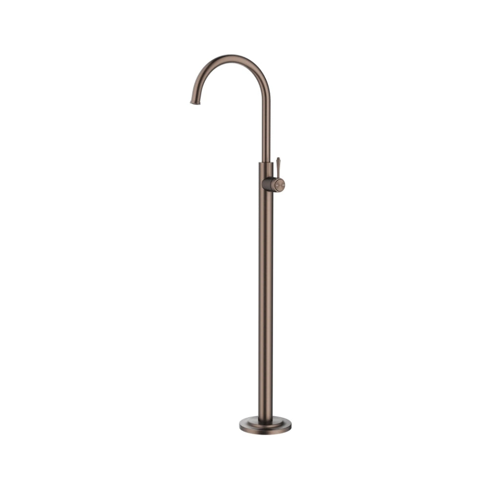 BELLA VISTA MICA HERITAGE FREESTANDING BATH MIXER 881MM DUSK BRONZE