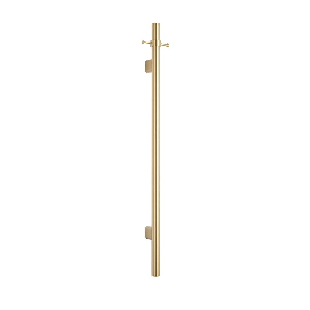 BELLA VISTA MICA VERTICAL HEATED TOWEL RAIL FRENCH GOLD 950MM