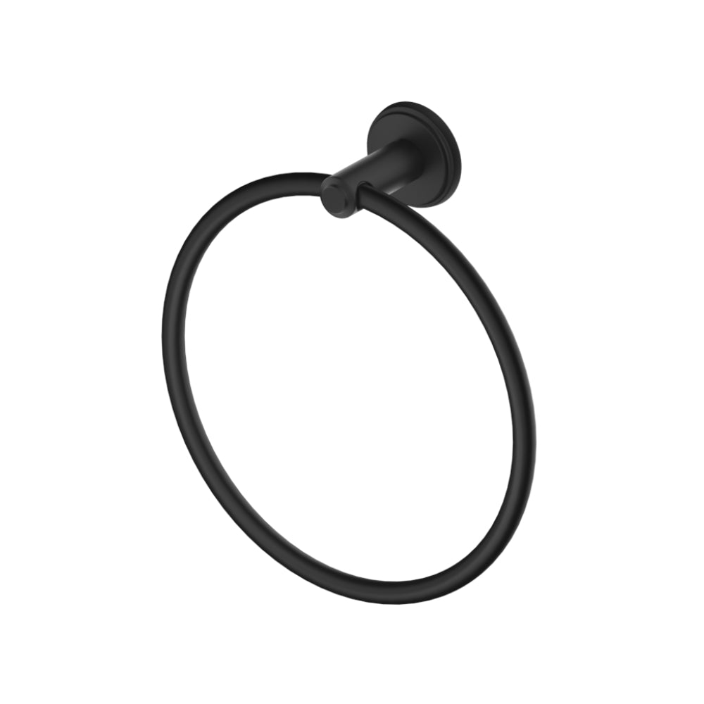 BELLA VISTA MICA HERITAGE TOWEL RING 202MM BLACK