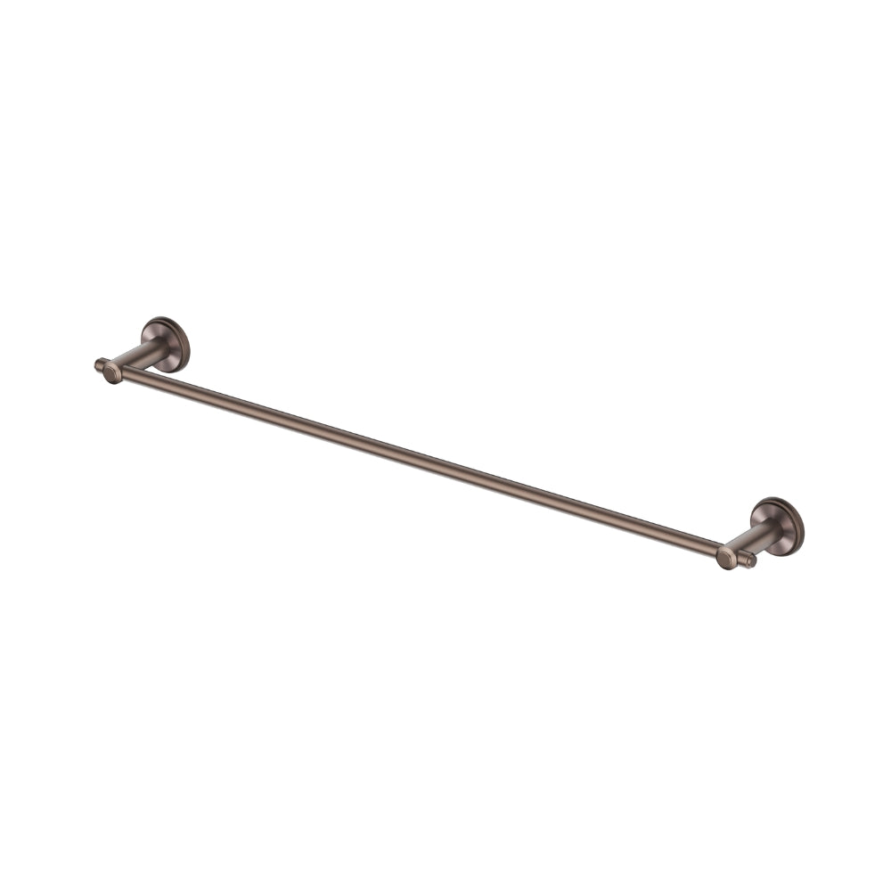 BELLA VISTA MICA HERITAGE SINGLE TOWEL RAIL DUSK BRONZE 800MM