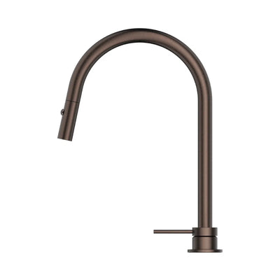 BELLA VISTA MICA LEAD FREE PULL-OUT HOB MIXER SET 375MM DUSK BRONZE