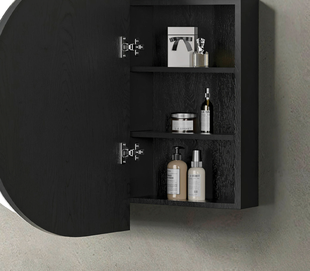OTTI BONDI SHAVING CABINET BLACK OAK 1800X900MM