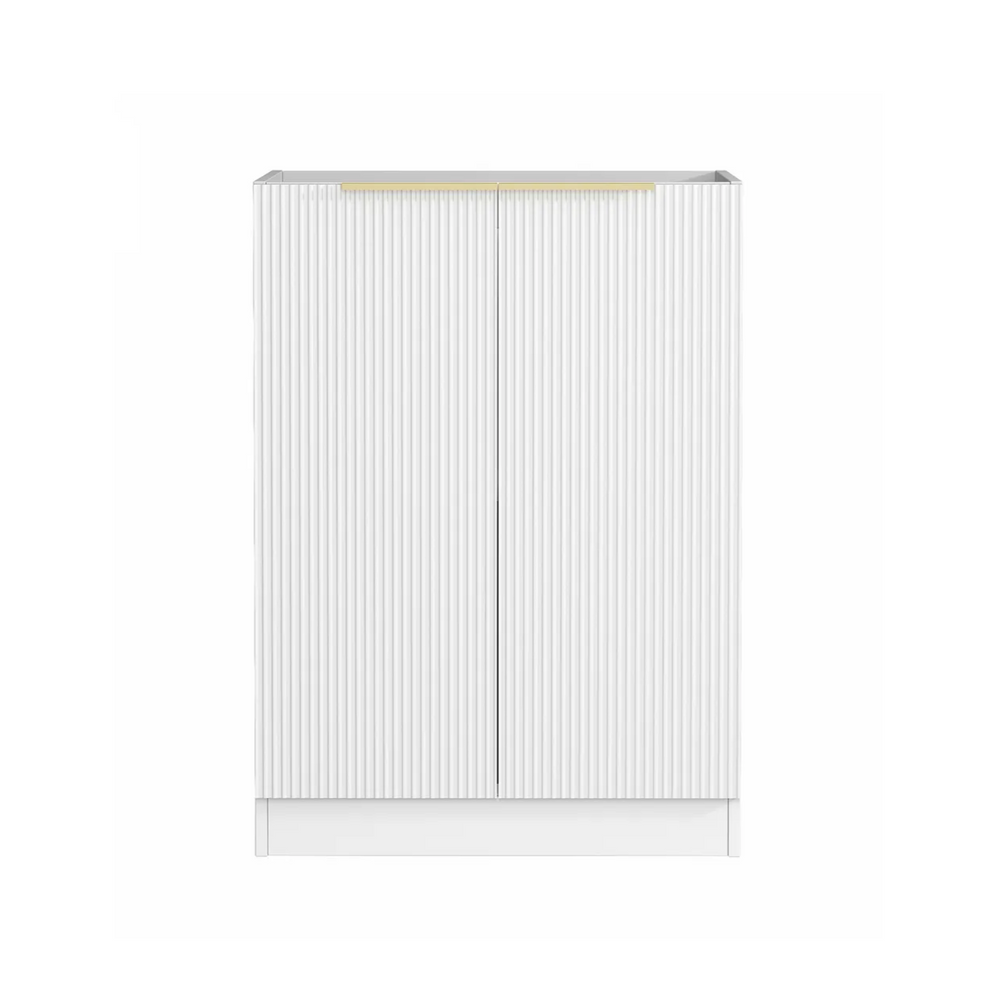 OTTI BONDI MATTE WHITE FLUTED 630MM BASE LAUNDRY CABINET