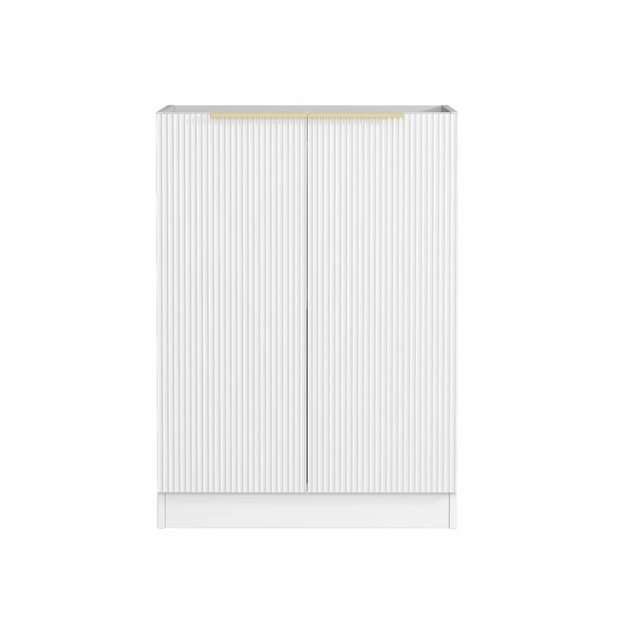OTTI BONDI MATTE WHITE FLUTED 630MM BASE LAUNDRY CABINET