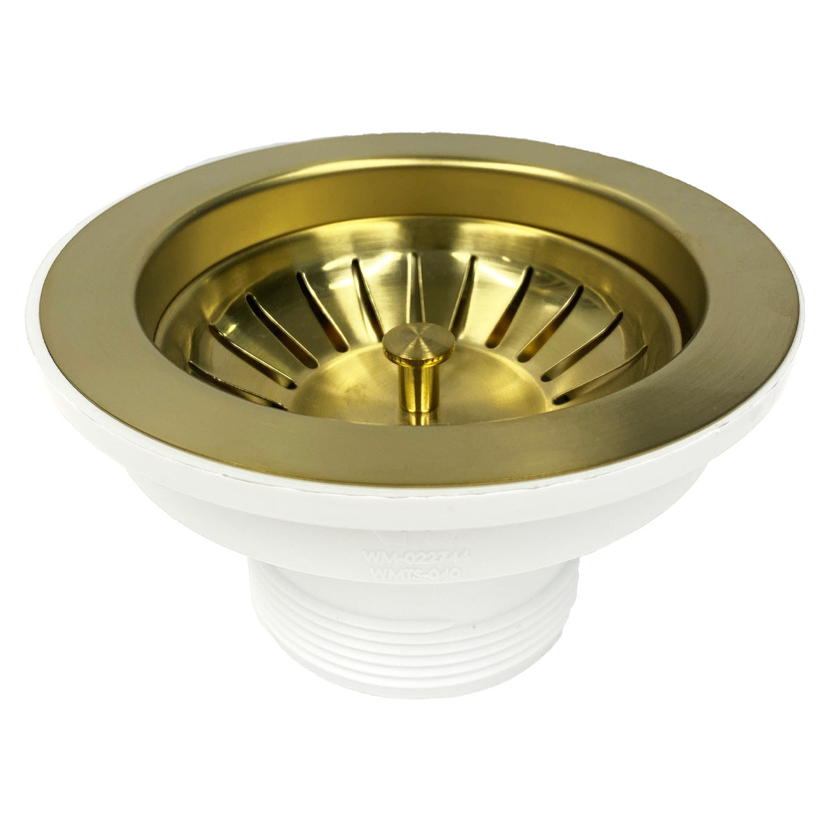 TURNER HASTINGS BASKET WASTE WITH LONG SCREW 90MM BRUSHED BRASS