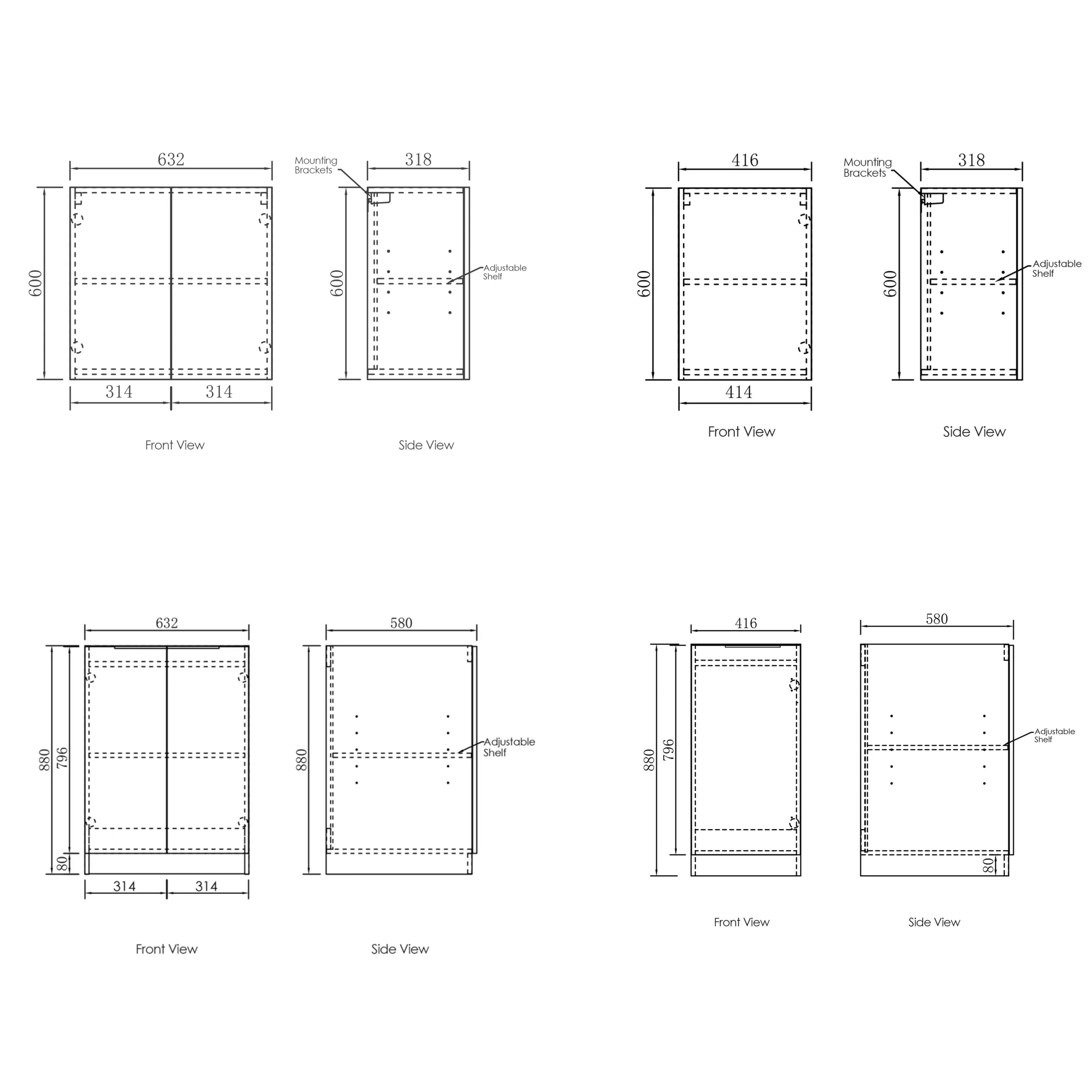 OTTI BYRON NATURAL OAK 1715MM LAUNDRY AND WALL CABINET WITH STONE TOP & SINK (PACKAGE-B)