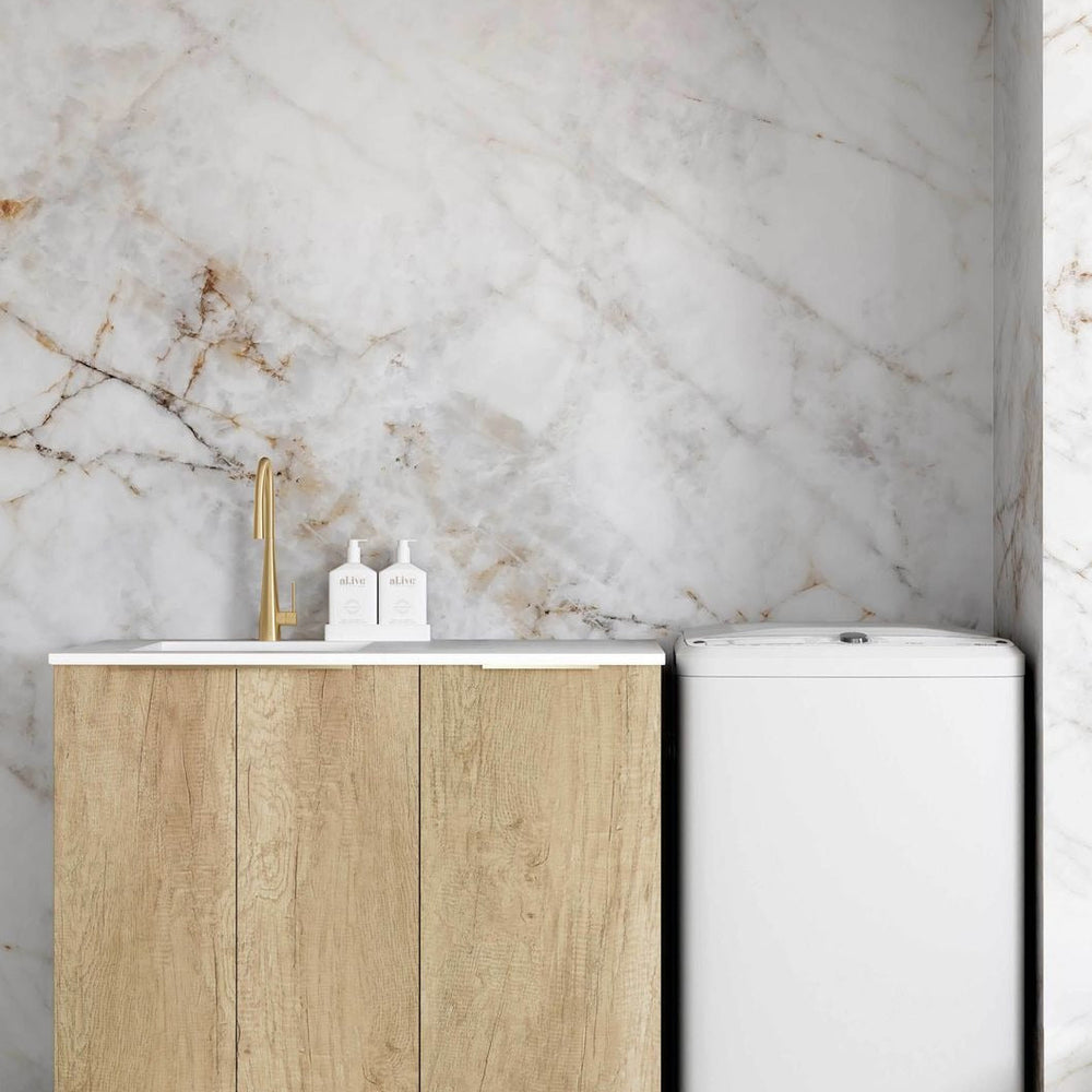 OTTI BYRON NATURAL OAK 416MM BASE LAUNDRY CABINET