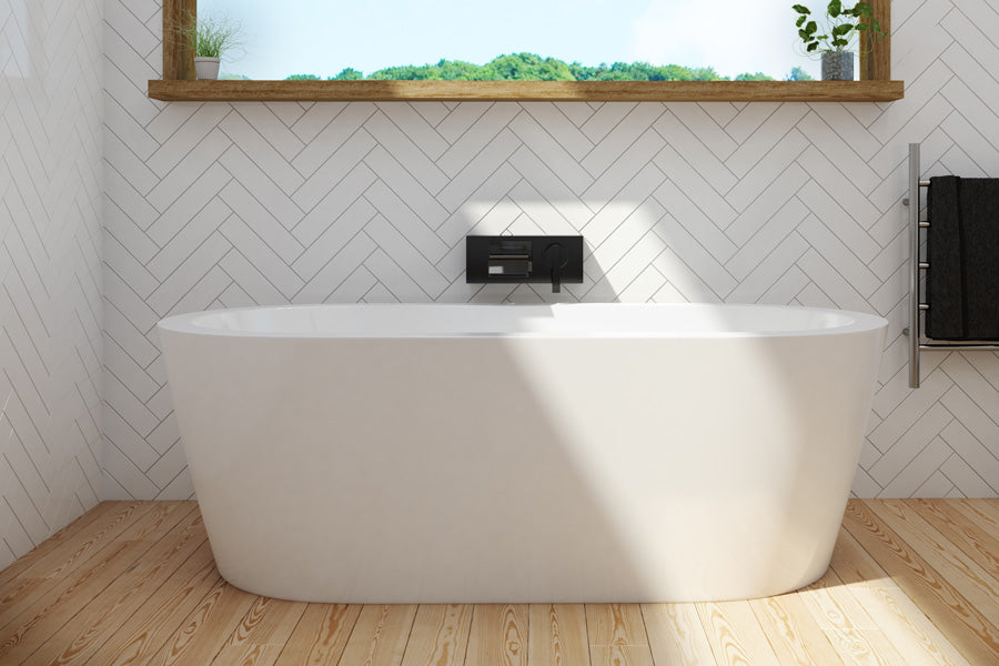 DECINA COOL FREESTANDING BATH GLOSS WHITE (AVAILABLE IN 1500MM AND 1790MM)