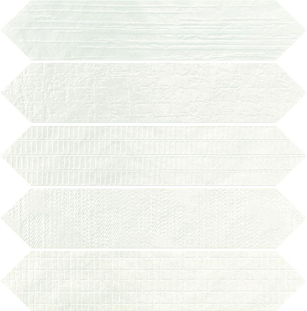 DUNE CERAMICA CRACKLE DECOR NIEVE GLOSS TILE SAMPLE (1PC)