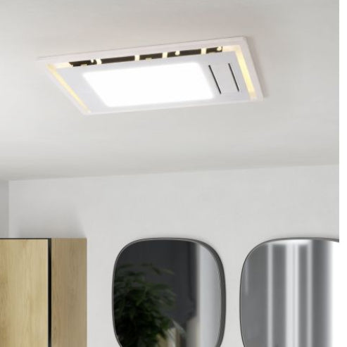 EGLO MARRAKESH 5-IN-1 BATHROOM HEATER EXHAUST FAN WITH LED LIGHT WHITE