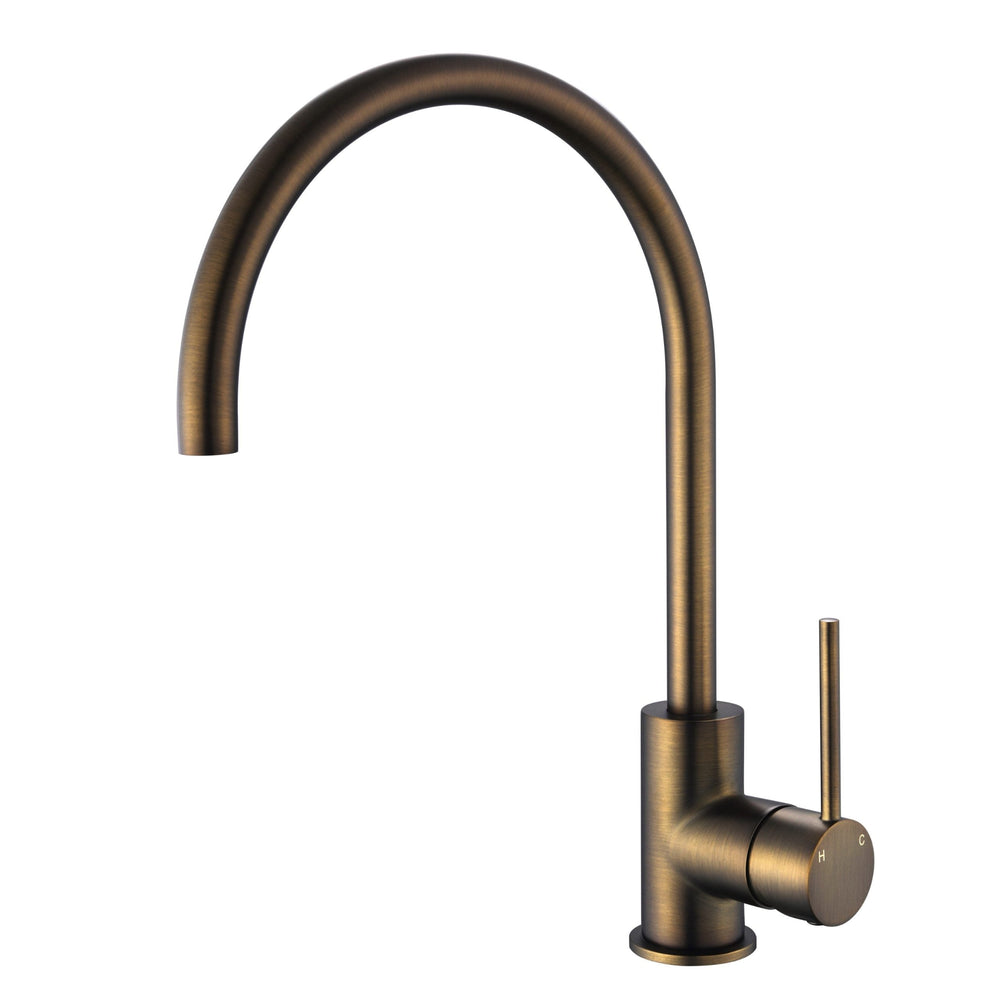 MODERN NATIONAL STAR MINI KITCHEN MIXER 340MM ANTIQUE BRASS
