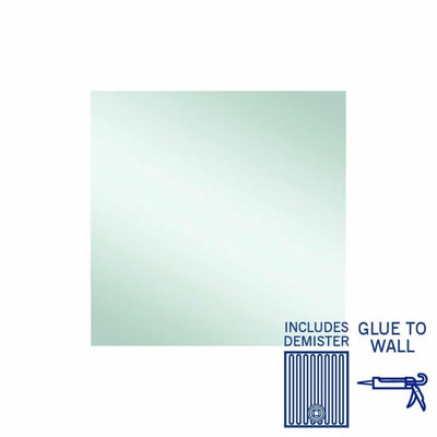 THERMOGROUP ABLAZE RECTANGLE POLISHED EDGE MIRROR WITH DEMISTER 900MM