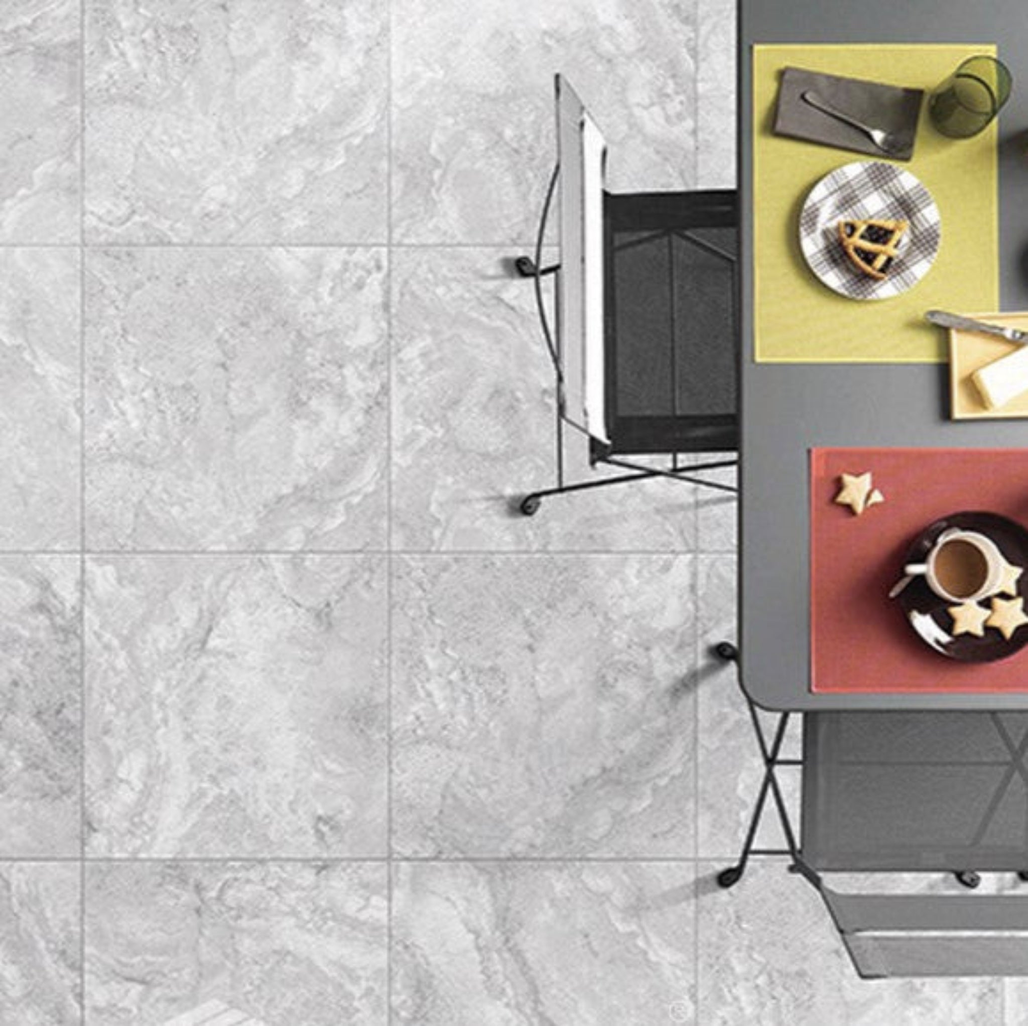 EVERSTONE ROMESTONE ARGENTO MATTE 600X600MM SQUARE TILE (PER BOX)