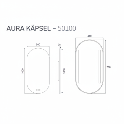 Enhanced AURA KĀPSEL Technical Diagram - Square