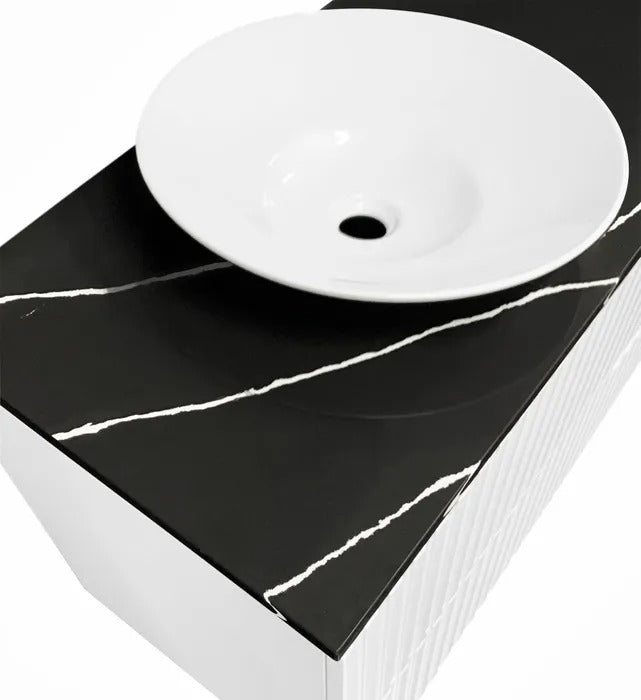 INSPIRE SEMI INSERT CERAMIC BASIN GLOSS WHITE 410MM