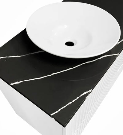 INSPIRE SEMI INSERT CERAMIC BASIN GLOSS WHITE 410MM