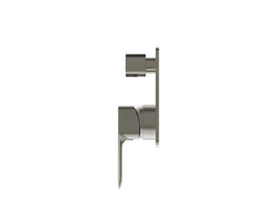 OSKAR SHOWER WALL MIXER WITH DIVERTER BRUSHED NICKEL
