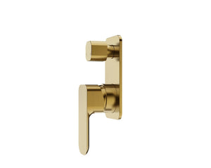 OSKAR SHOWER WALL MIXER WITH DIVERTER BRUSHED GOLD