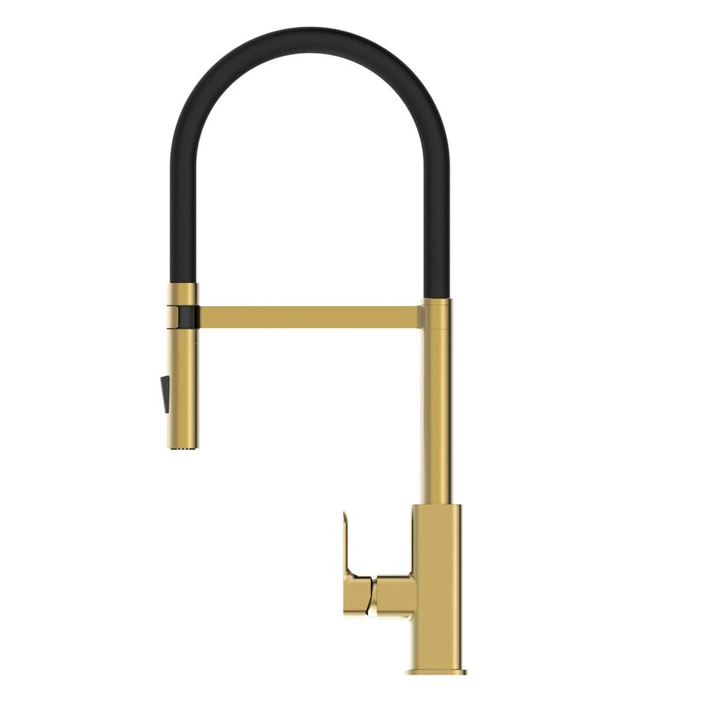 OSKAR PULL OUT SINK MIXER 565MM BRUSHED GOLD