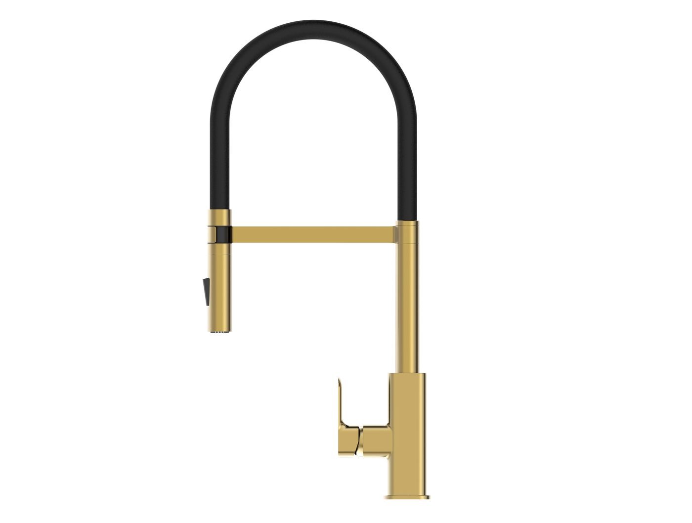 OSKAR PULL OUT SINK MIXER 565MM BRUSHED GOLD