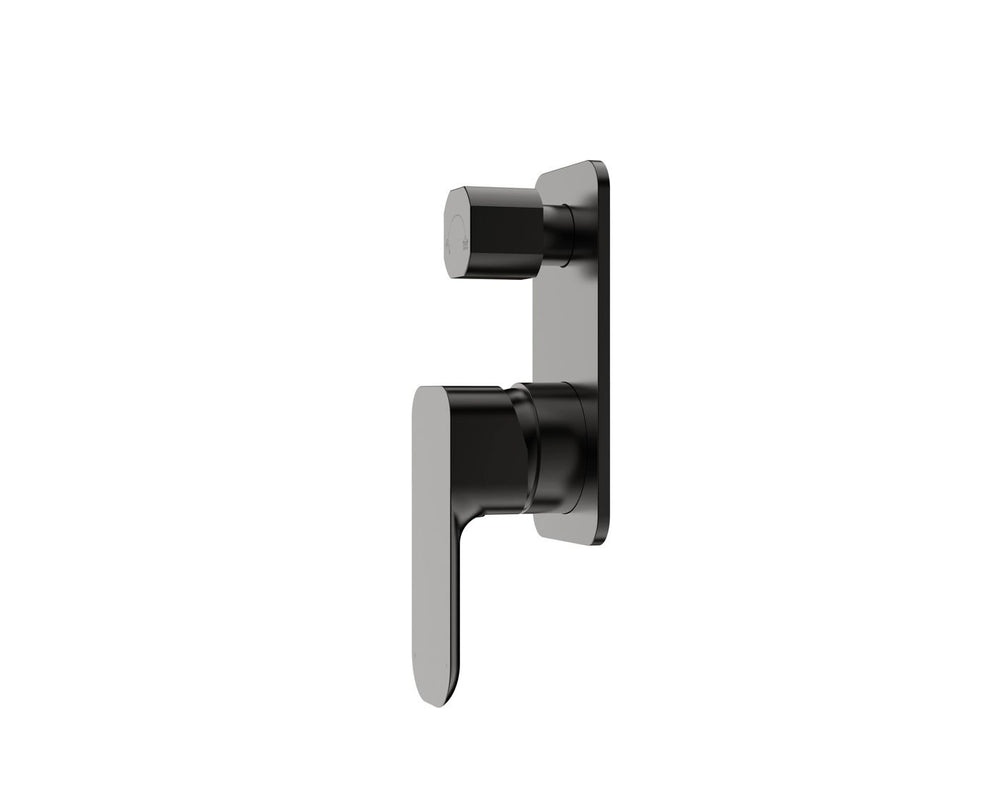 OSKAR SHOWER WALL MIXER WITH DIVERTER GUN METAL