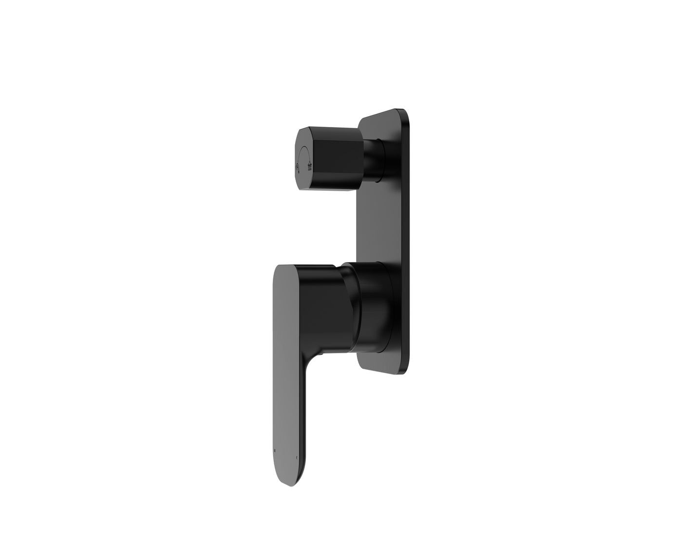 OSKAR SHOWER WALL MIXER WITH DIVERTER MATTE BLACK