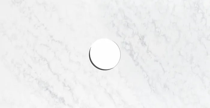 INSPIRE CLOUDY CARRARA 600MM, 750MM, 900MM AND 1200MM ABOVE COUNTER STONE TOP
