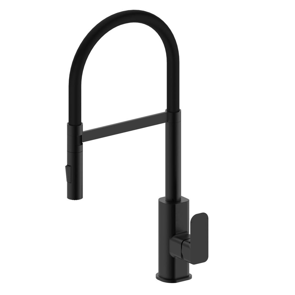 OSKAR PULL OUT SINK MIXER 565MM MATTE BLACK
