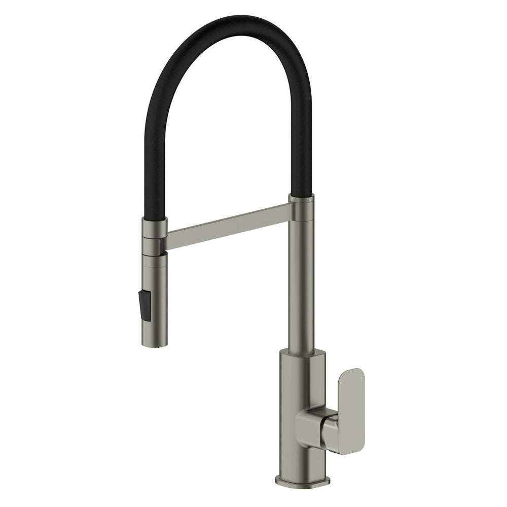 OSKAR PULL OUT SINK MIXER 565MM BRUSHED NICKEL
