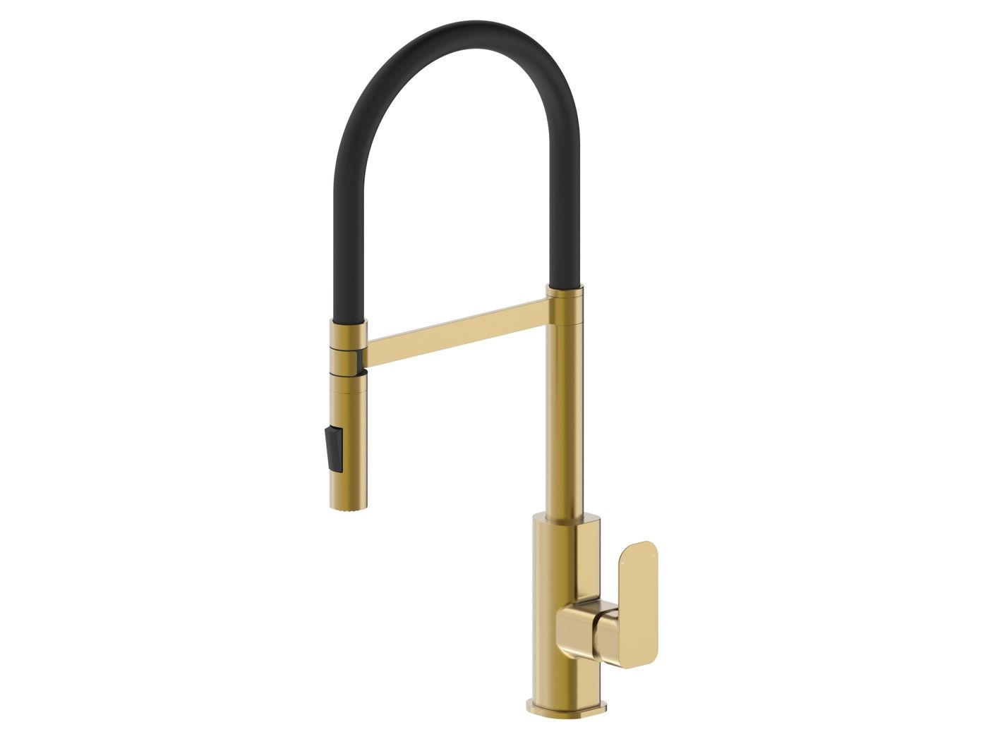 OSKAR PULL OUT SINK MIXER 565MM BRUSHED GOLD