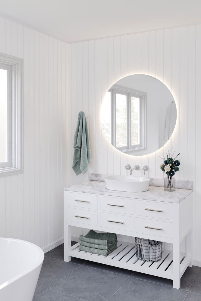 TURNER HASTINGS FINO OVAL ABOVE COUNTER FIRECLAY BASIN GLOSS WHITE 549MM