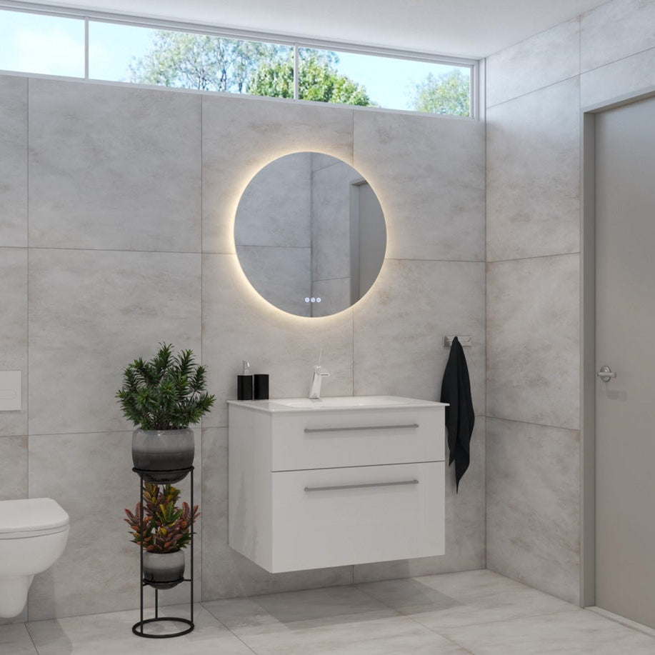 RADIANT HEATING FLESS FRAMELESS OLËK LED MIRROR 1000MM