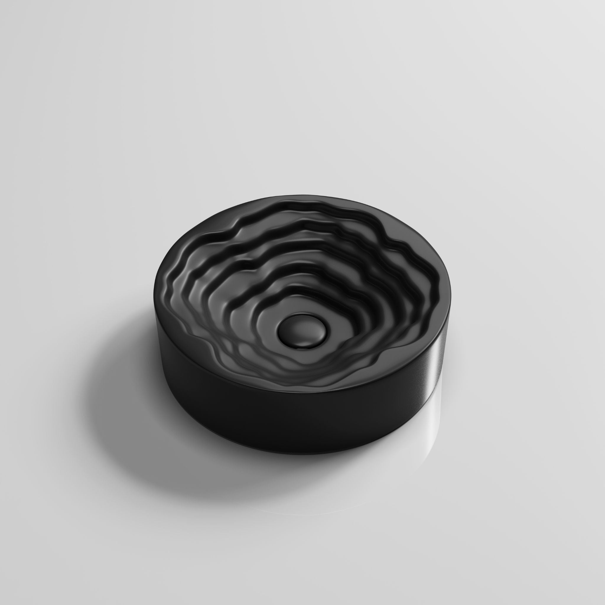 INFINITY ABOVE COUNTER CERAMIC BASIN MATTE BLACK 410MM