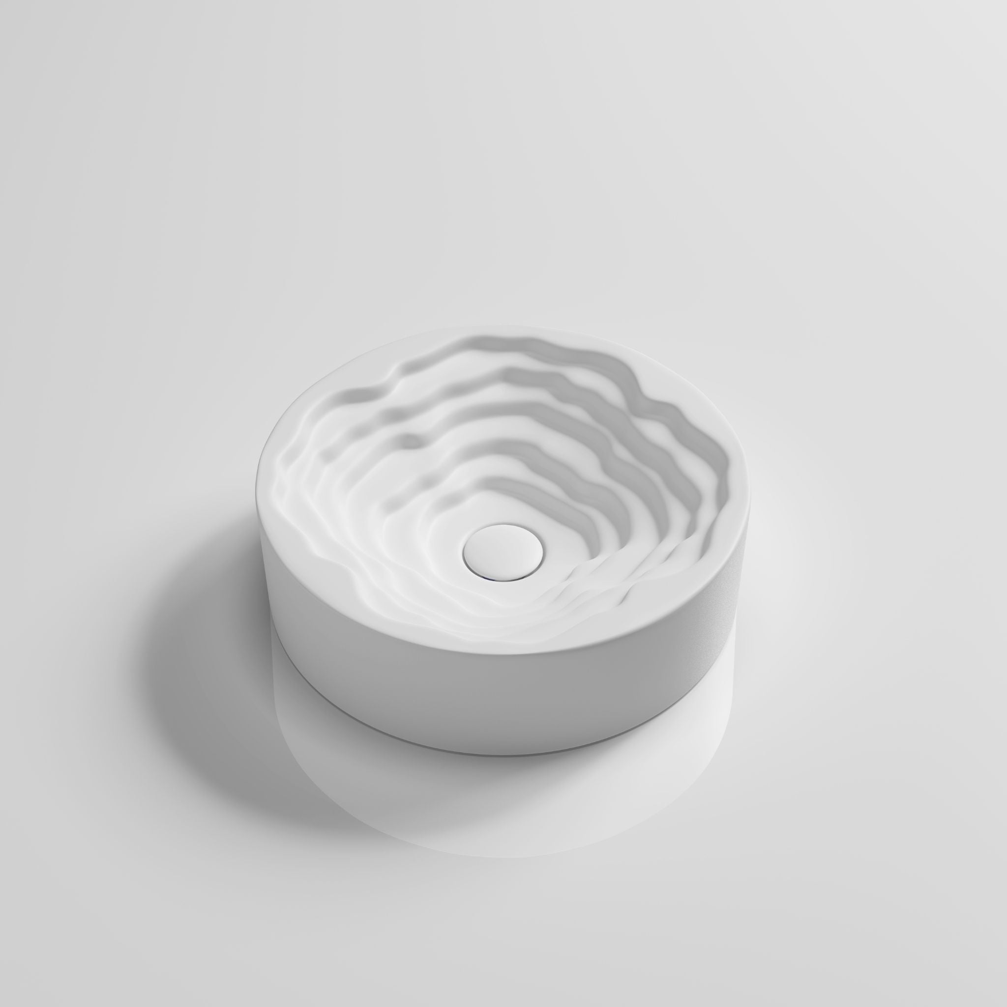 INFINITY ABOVE COUNTER CERAMIC BASIN MATTE WHITE 410MM