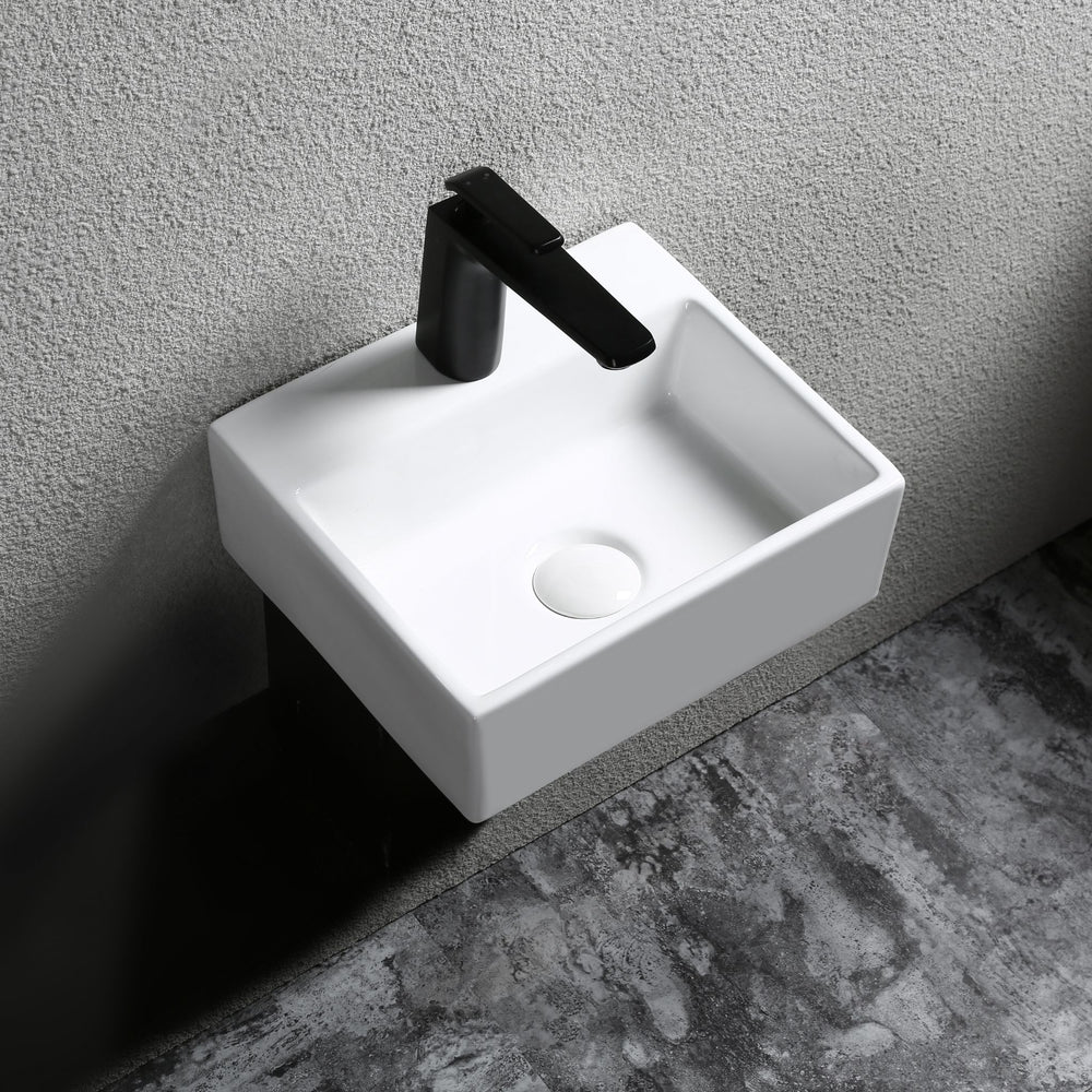 INFINITY ABOVE COUNTER CERAMIC BASIN MATTE WHITE 335MM