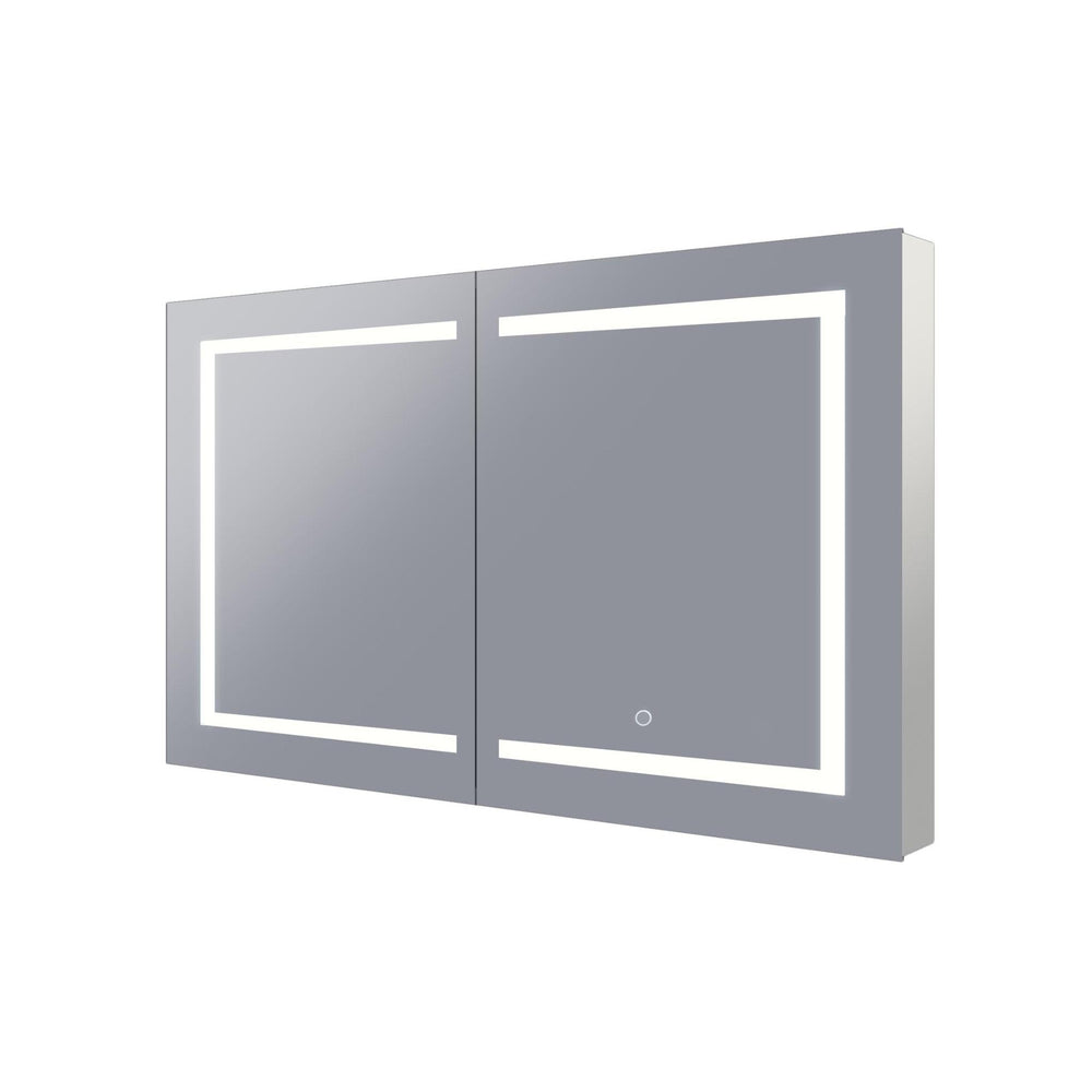 REMER VERA SILVER LED SHAVING CABINET 900X700MM