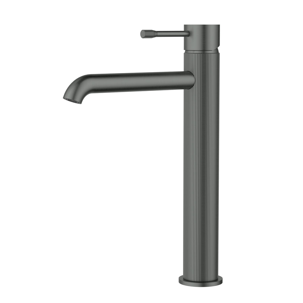 IKON LINIE BASIN MIXER HIGH RISE 230MM GUN METAL