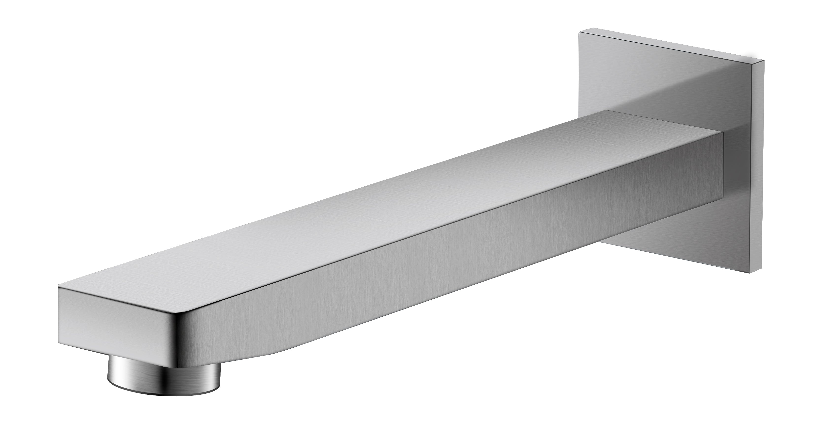 IKON CERAM WALL SPOUT BRUSHED NICKEL