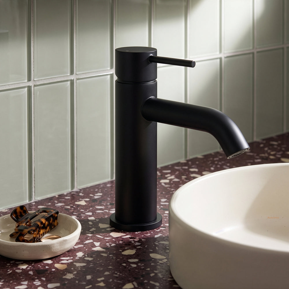 Ikon hali basin mixer 164mm matte black