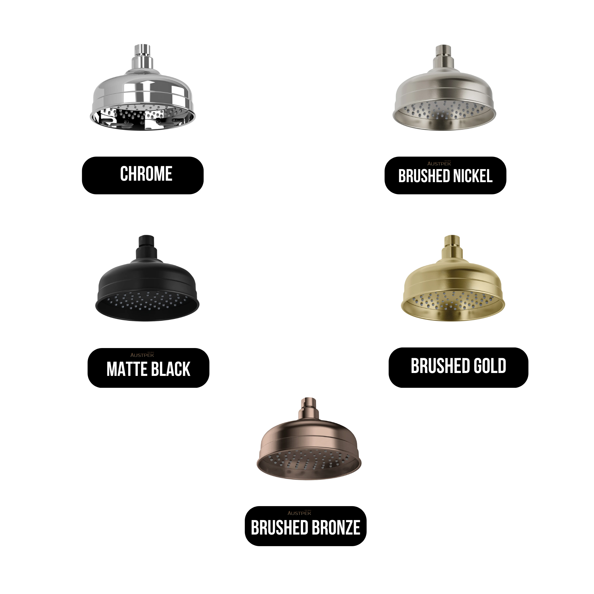 PHOENIX CROMFORD SHOWER ROSE MATTE BLACK